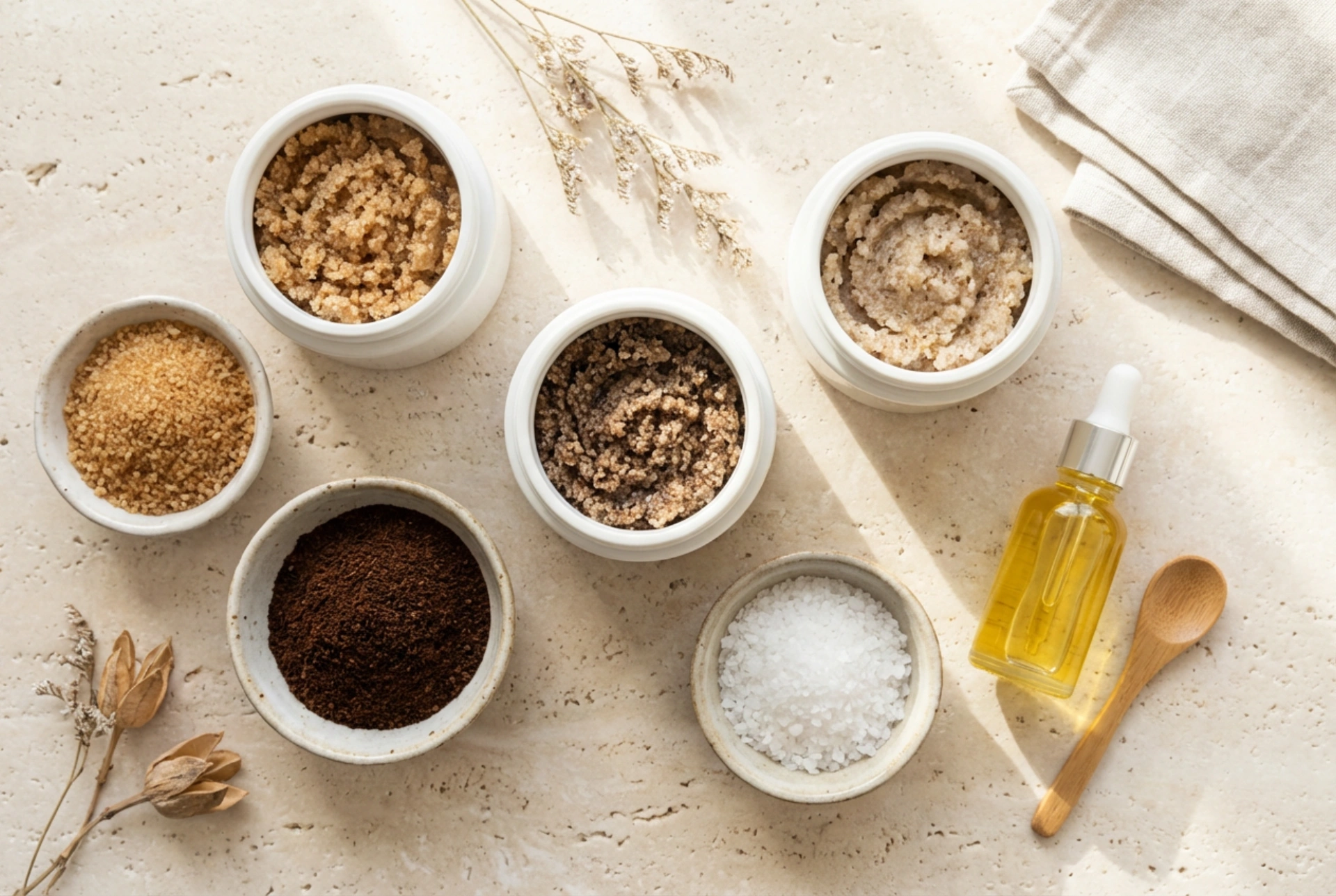 Lichaamsscrub in je routine: hoe korrelgrootte en oliën te kiezen