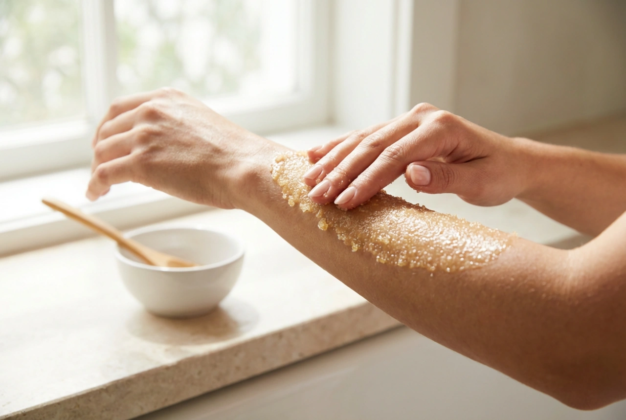 Zelf een suikerscrub voor het lichaam maken in 10 minuten: verhoudingen, massage en afspoelen
