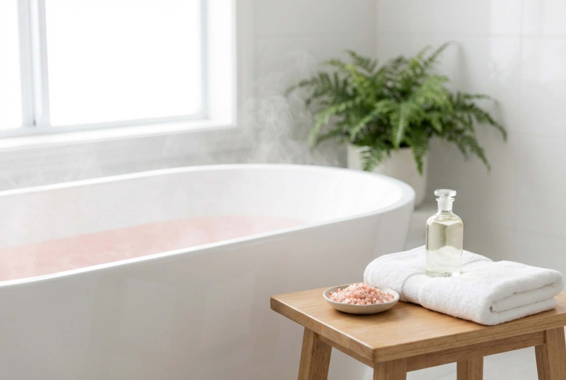 Himalayazout voor in bad: toepassing in een ontspannende routine