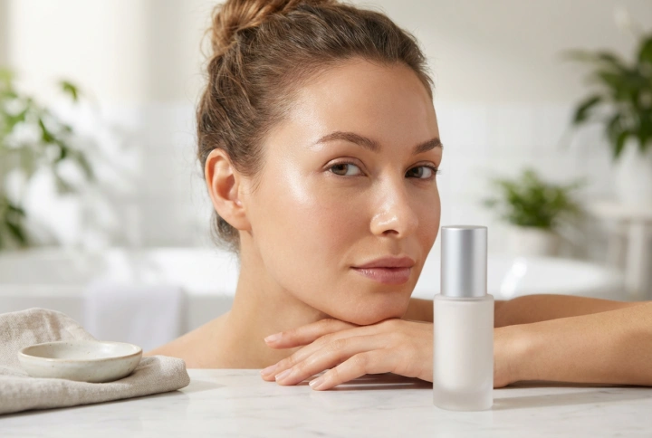 Lichtgevende make-up primer: frisse glans en optische gladheid