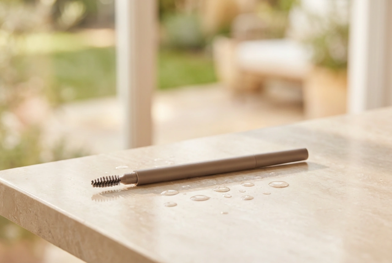 Waterproof wenkbrauwpotlood: langhoudende make-up, zelfs in de hitte
